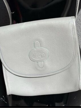 Vintage Original Eitenne Aigner Handcrafted Leather Grey Crossbody Purse